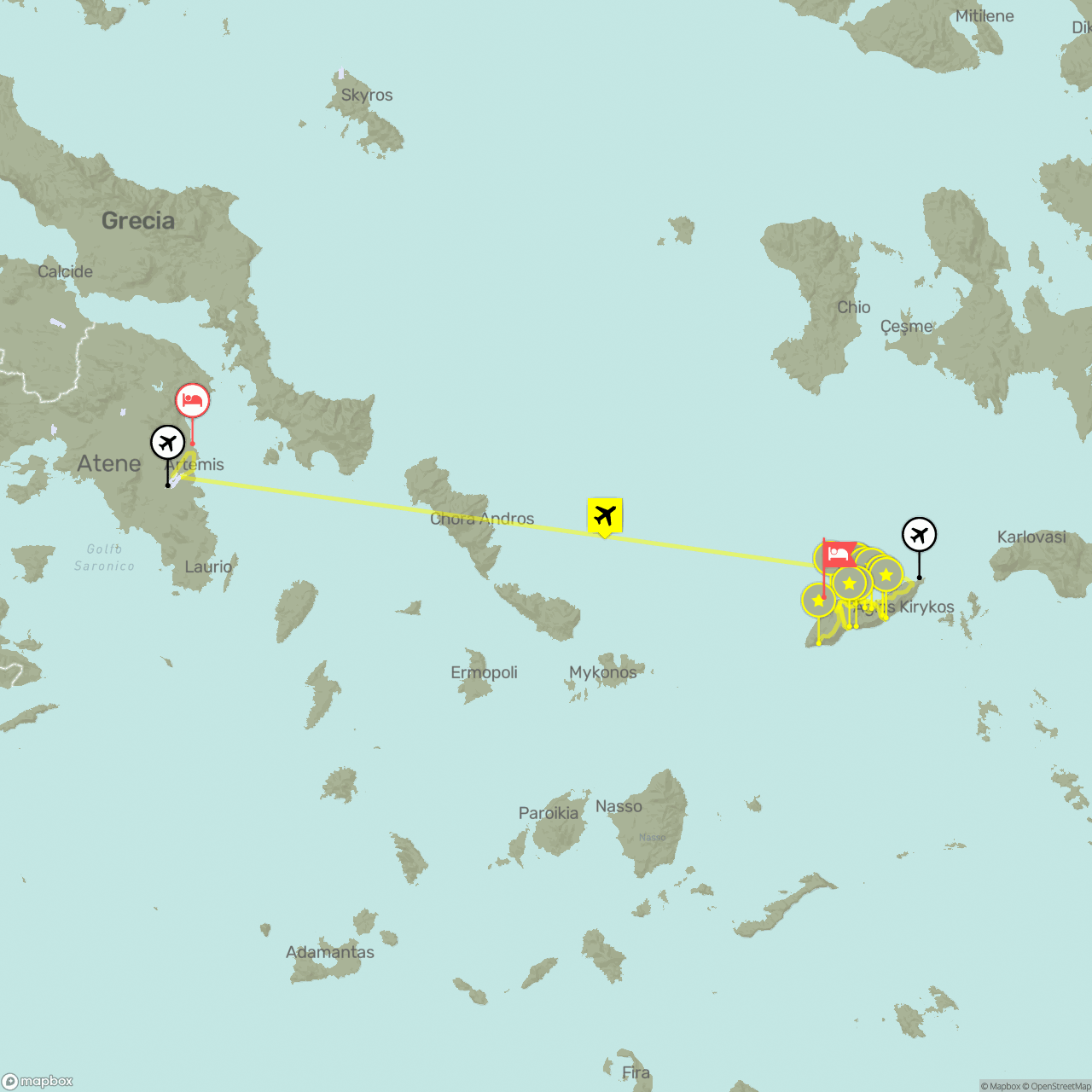 Anteprima statica della mappa del percorso